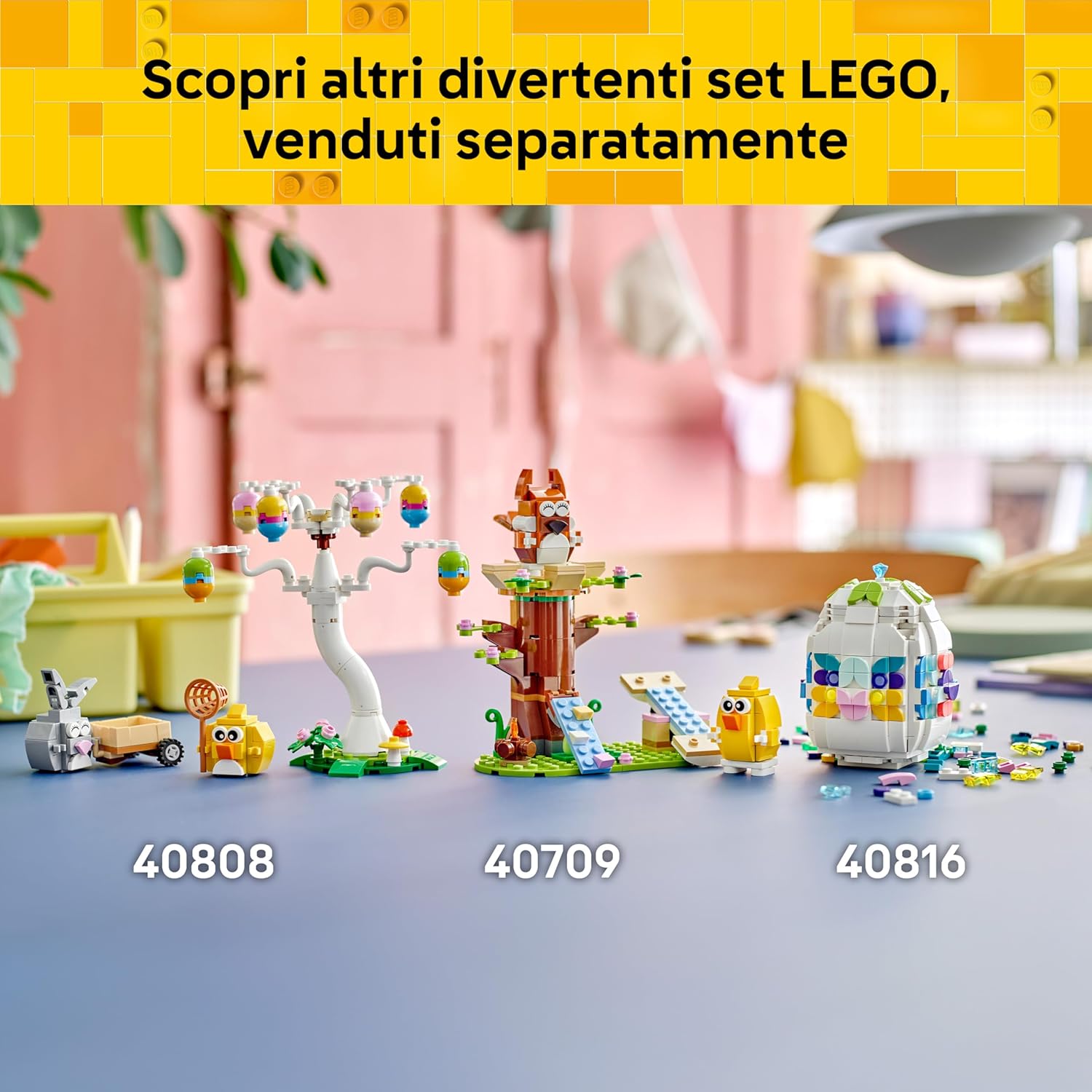 Lego 40808 Coniglietto Pasquale e Caccia alle Uova