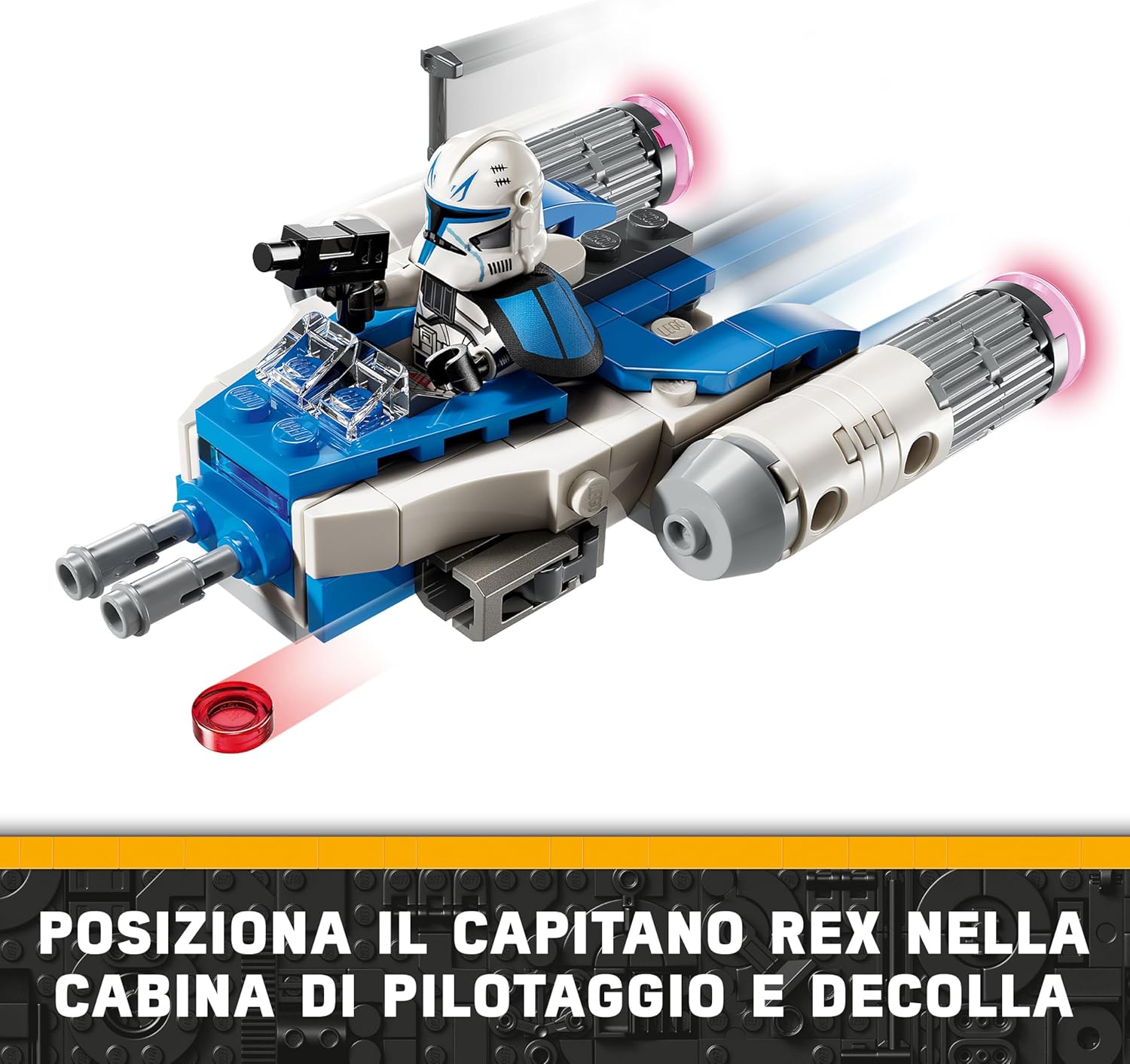 Lego Star Wars 75391 Microfighter Y-Wing di Captain Rex