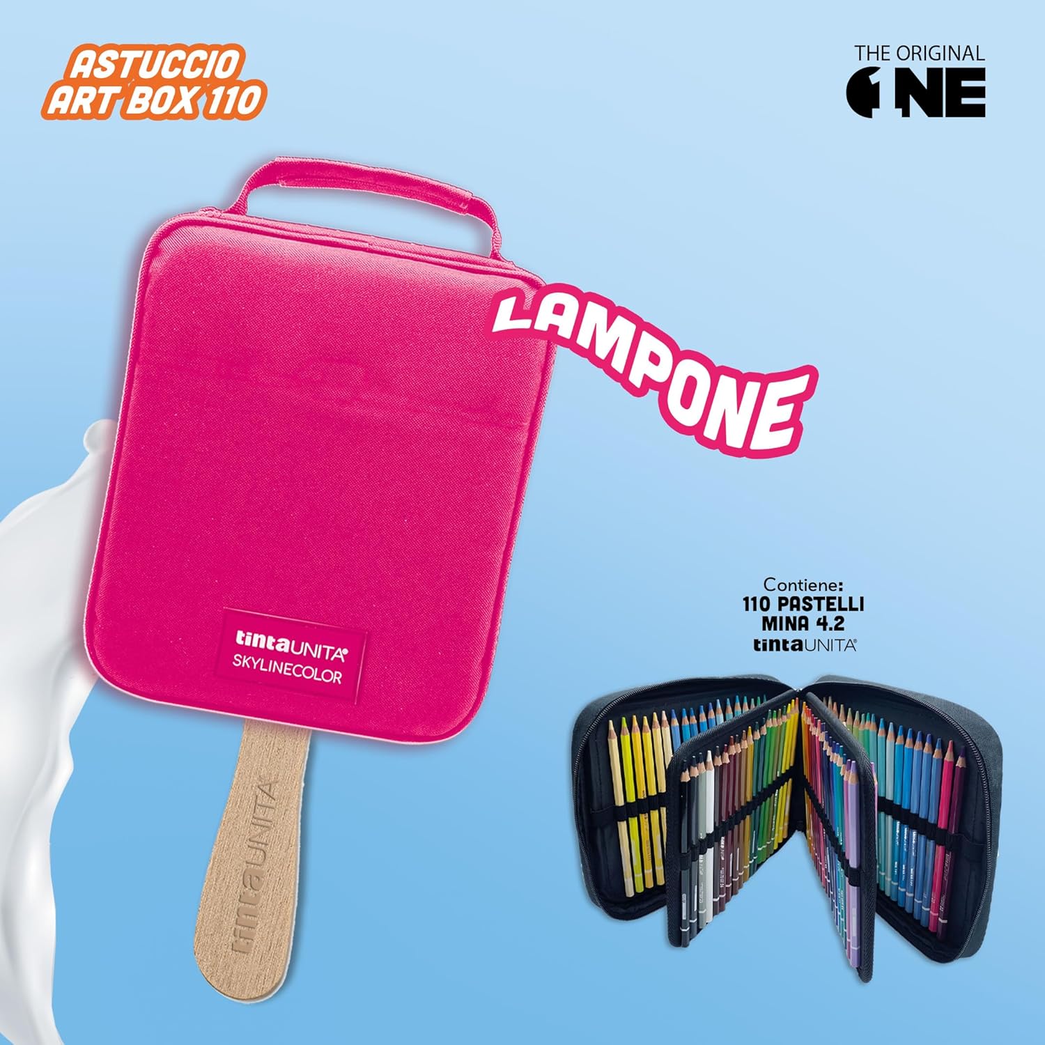 Skylinecolor Art Box 110 Colori fucsia lampone Tinta Unita