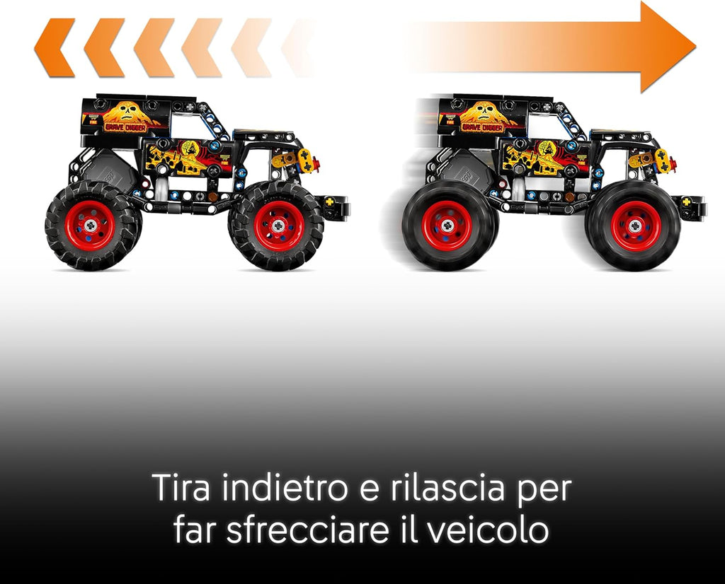 Lego Technic 42219 Monster Jam Grave Digger Fire and Ice