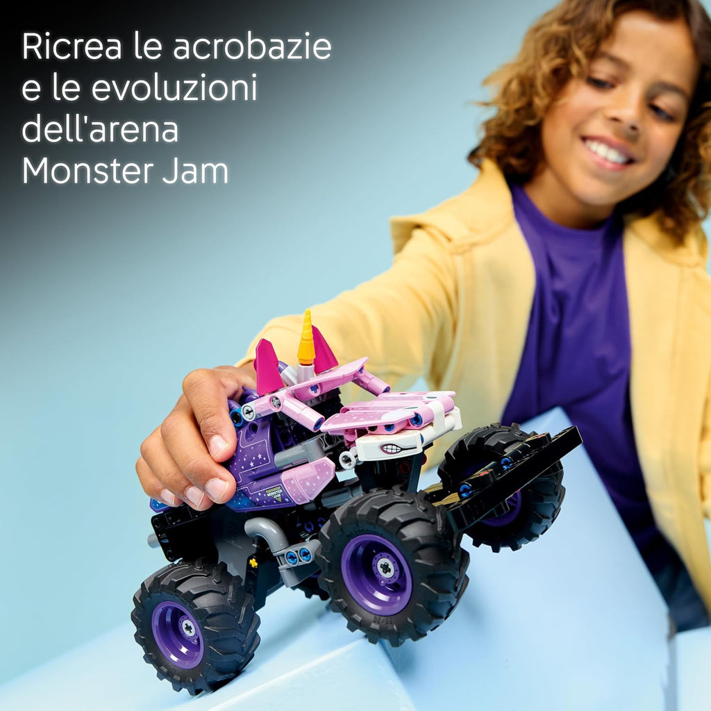 Lego Technic 42220 Monster Jam Sparkle Smash a retrocarica