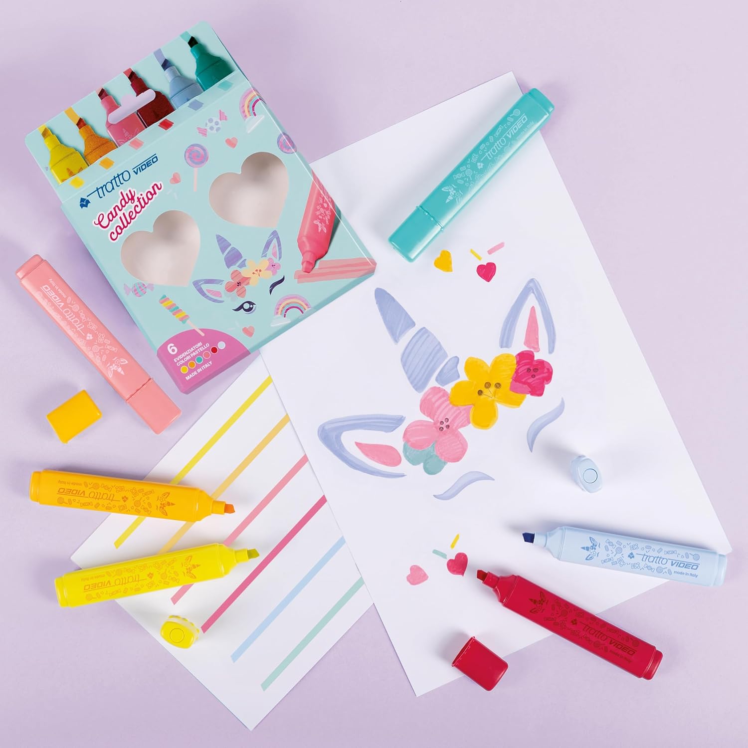 Evidenziatori pastel Candy Collection Giotto