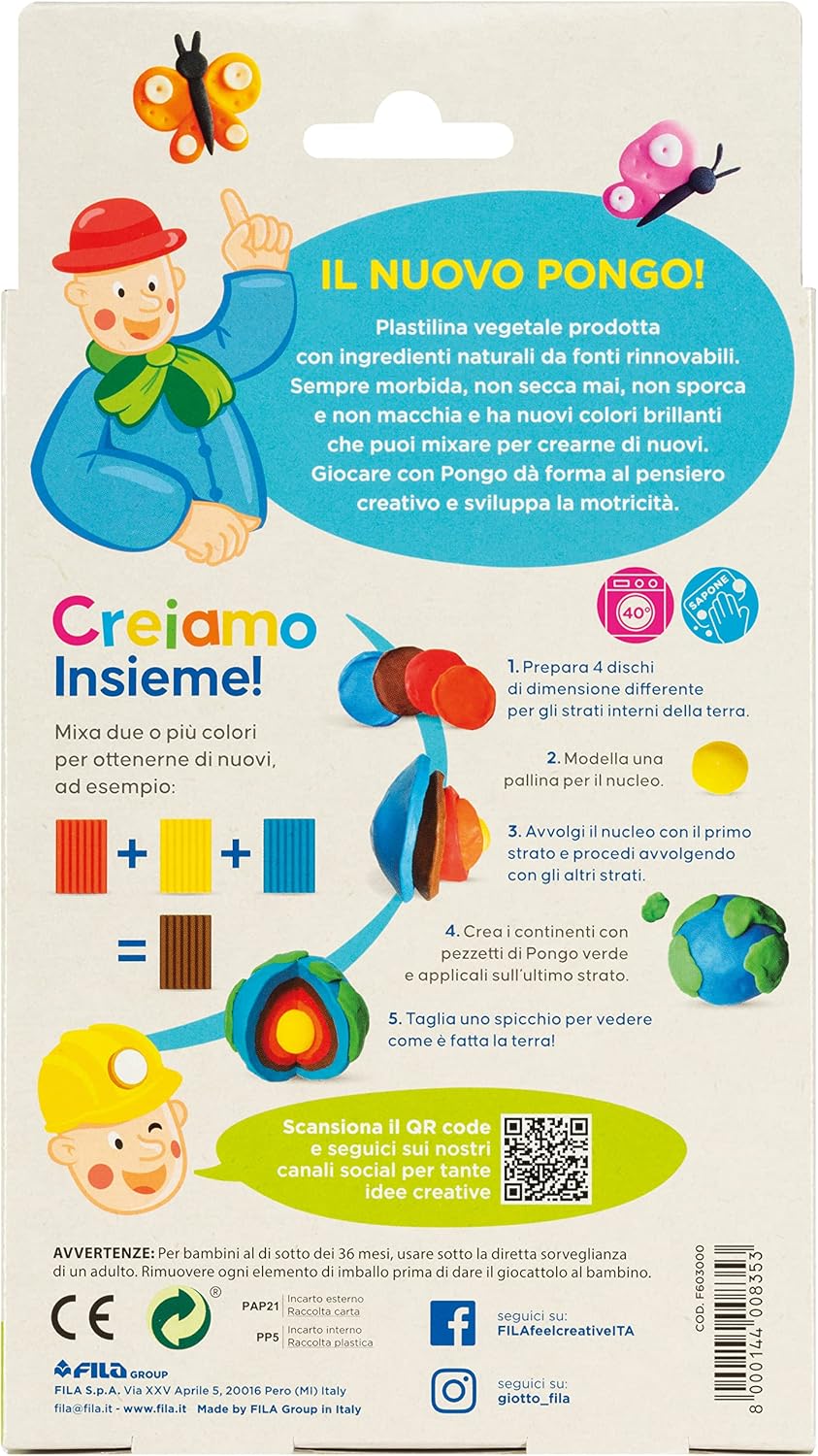 Pongo 8x33gr Colori Primari Giotto