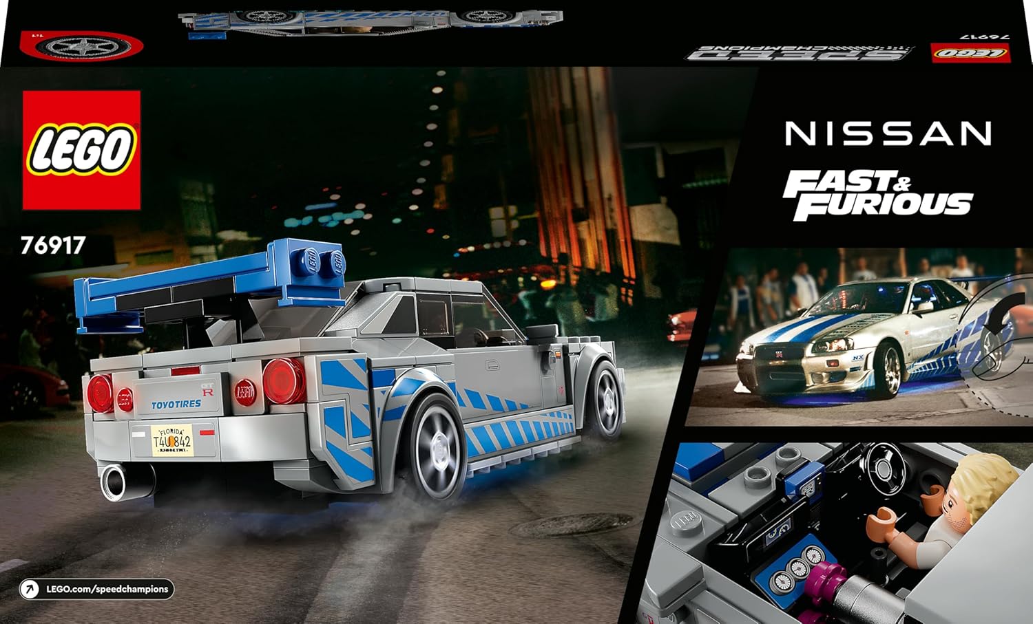 Lego Speed Champions 76917 2 Fast and 2 Furious Nissan skyline GT-R