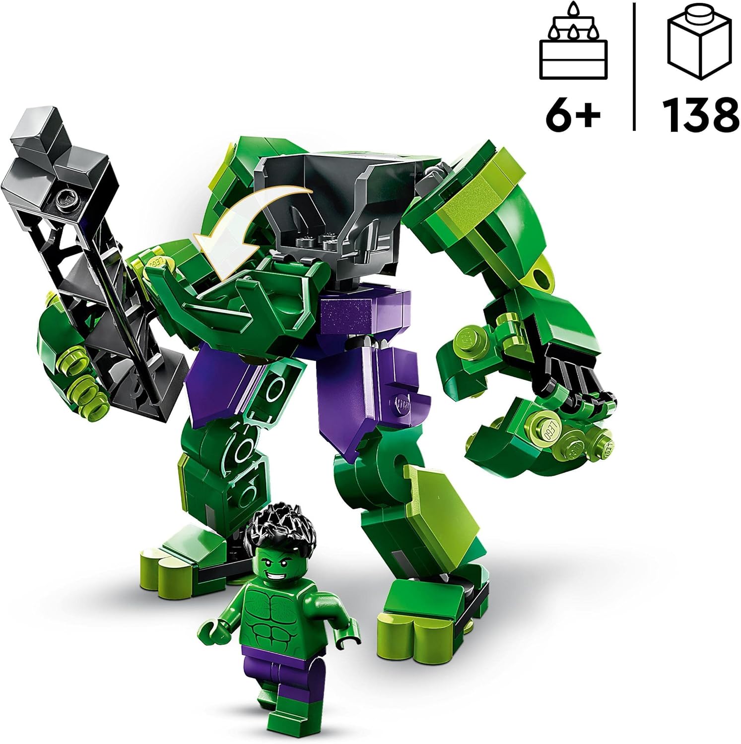 Lego Marvel 76241 armatura mech Hulk