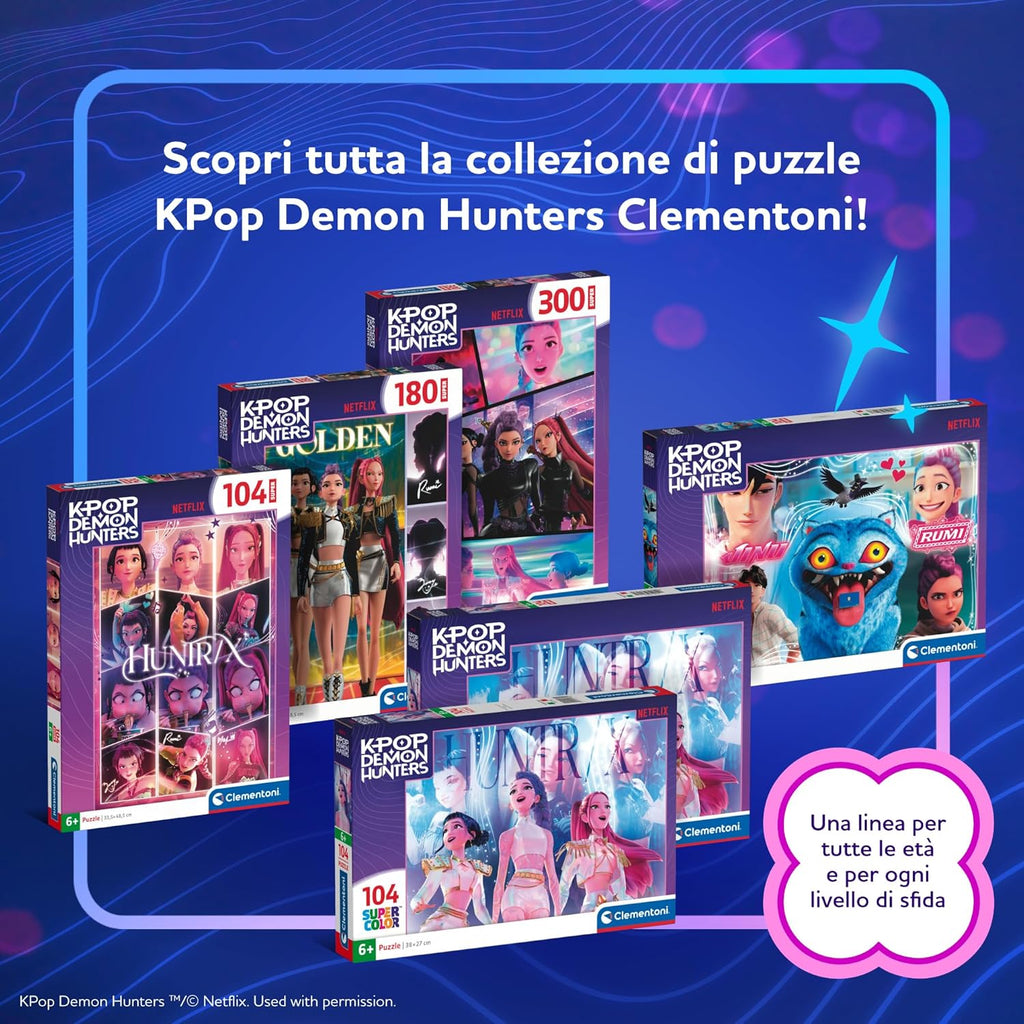 Puzzle per Bambini 104pz K-Pop Demon Hunters Clementoni