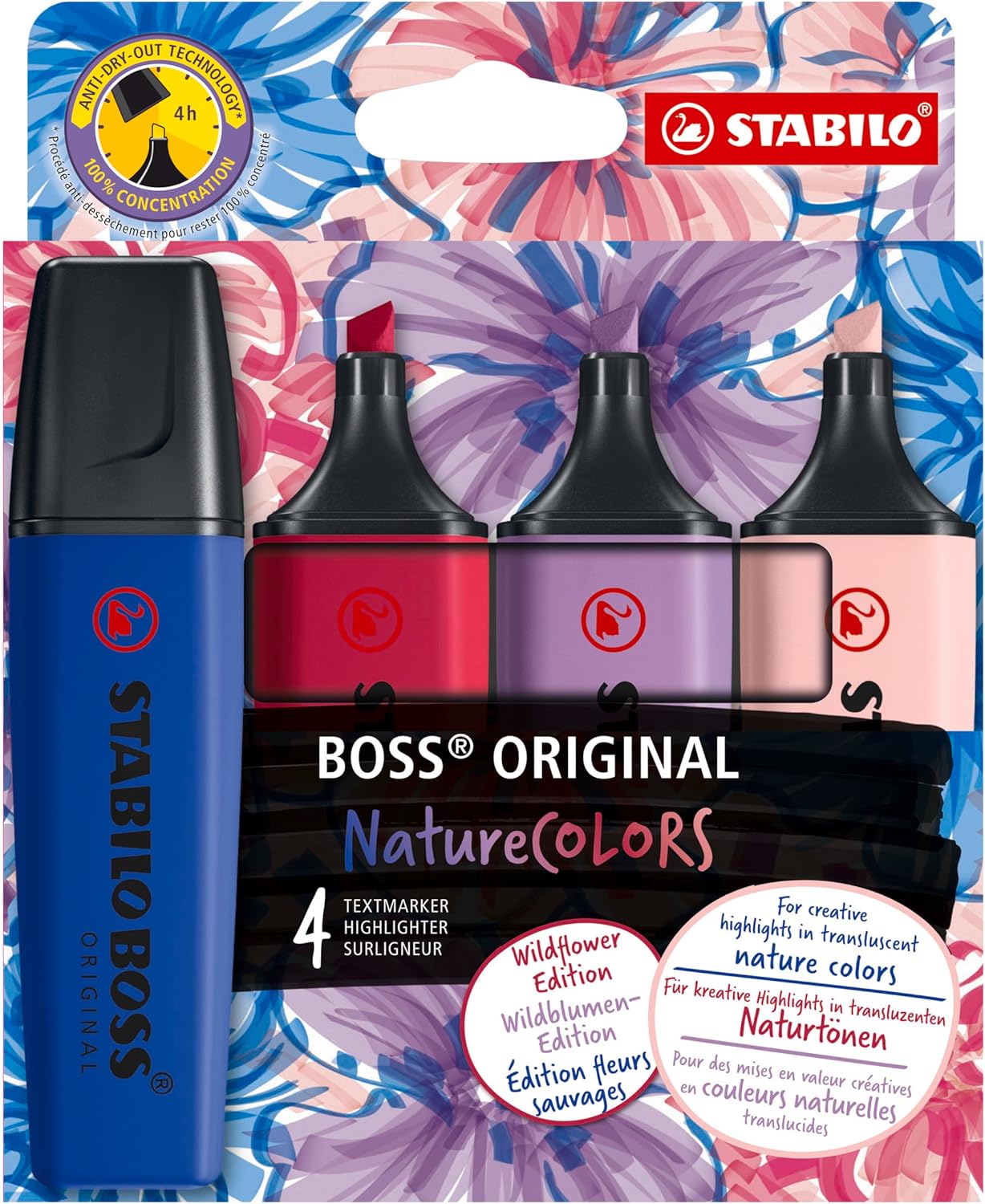 Astuccio 4pz nature colors Stabilo Boss Original