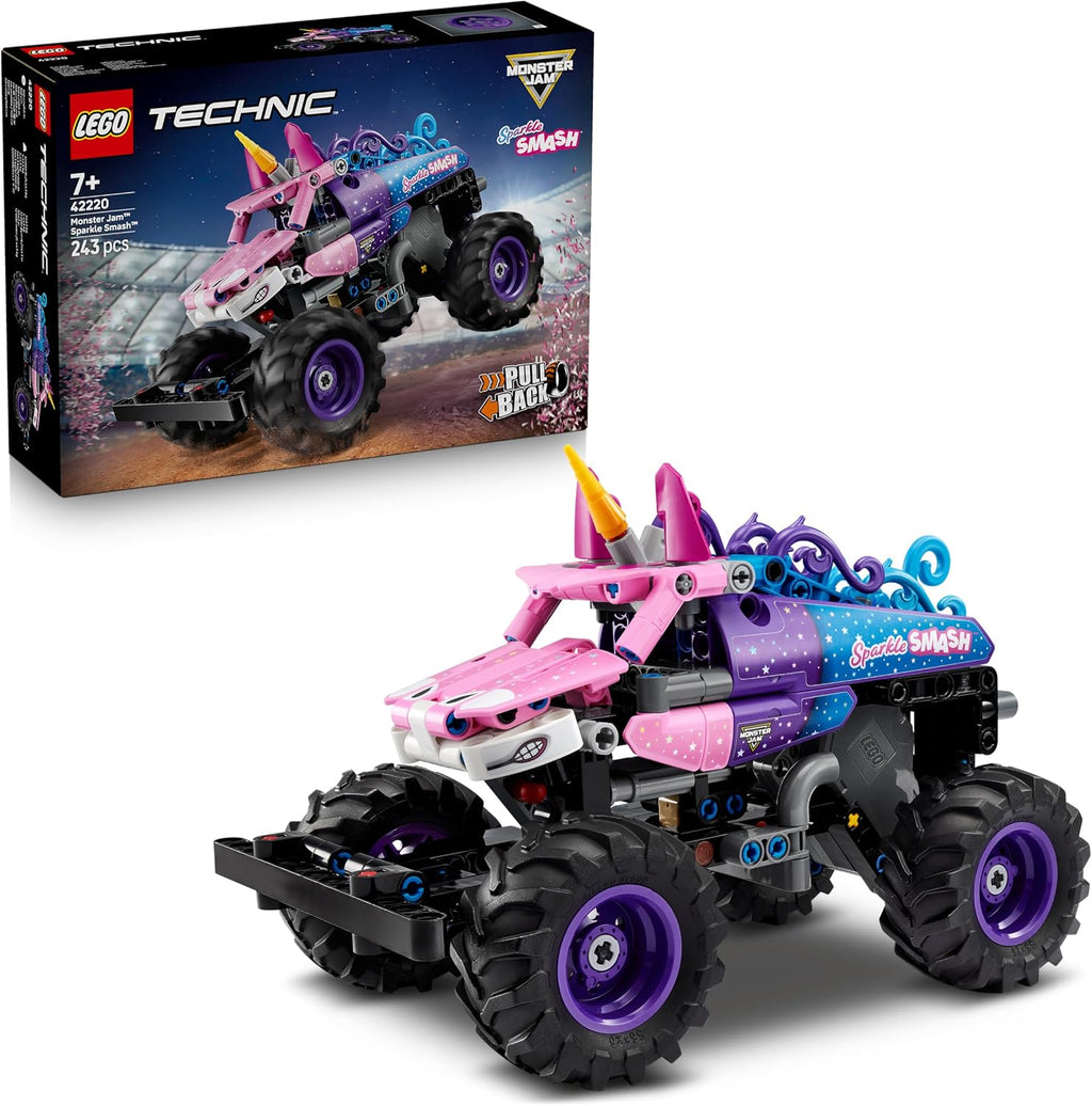 Lego Technic 42220 Monster Jam Sparkle Smash a retrocarica