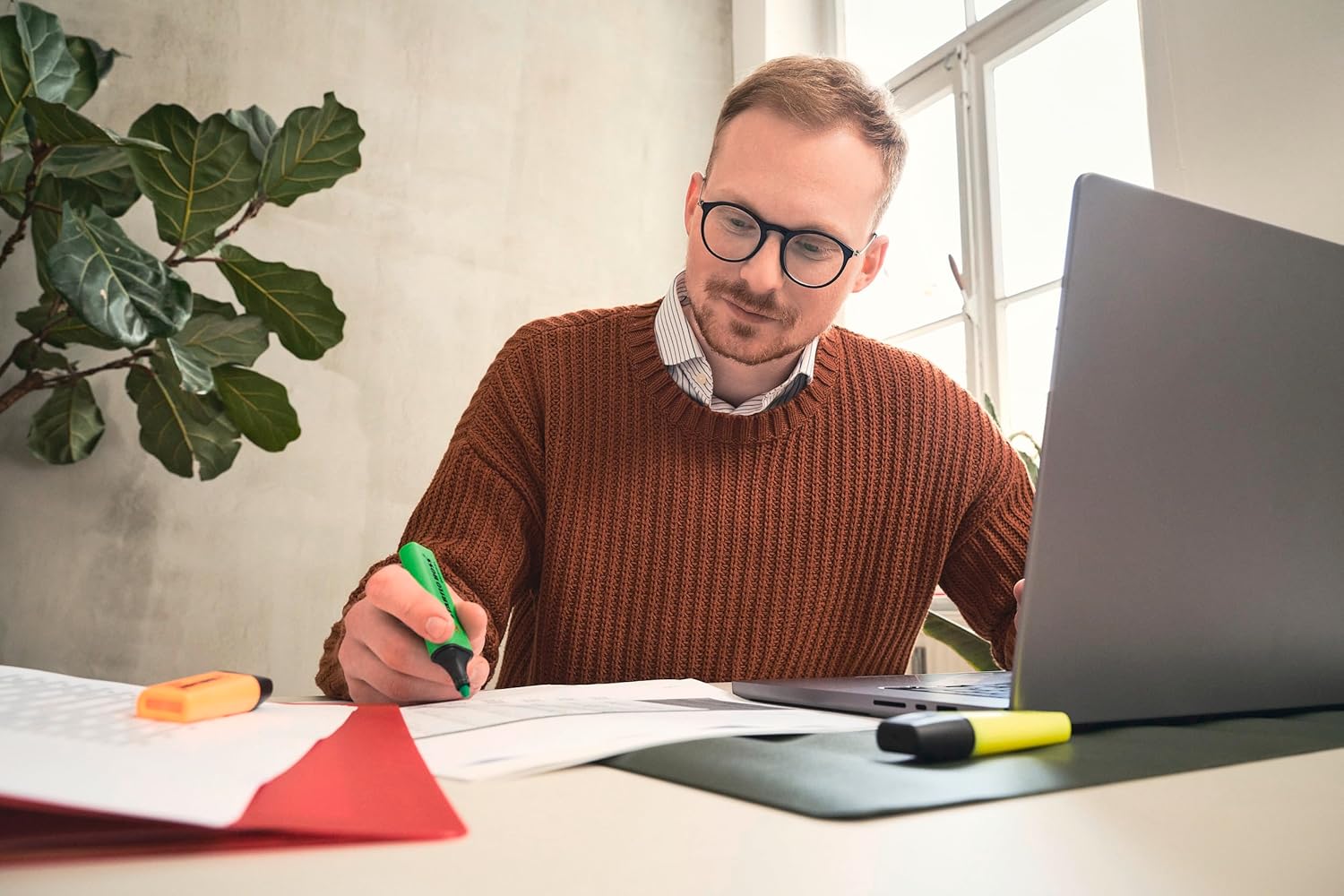 Evidenziatore Rosso 40 Stabilo Boss