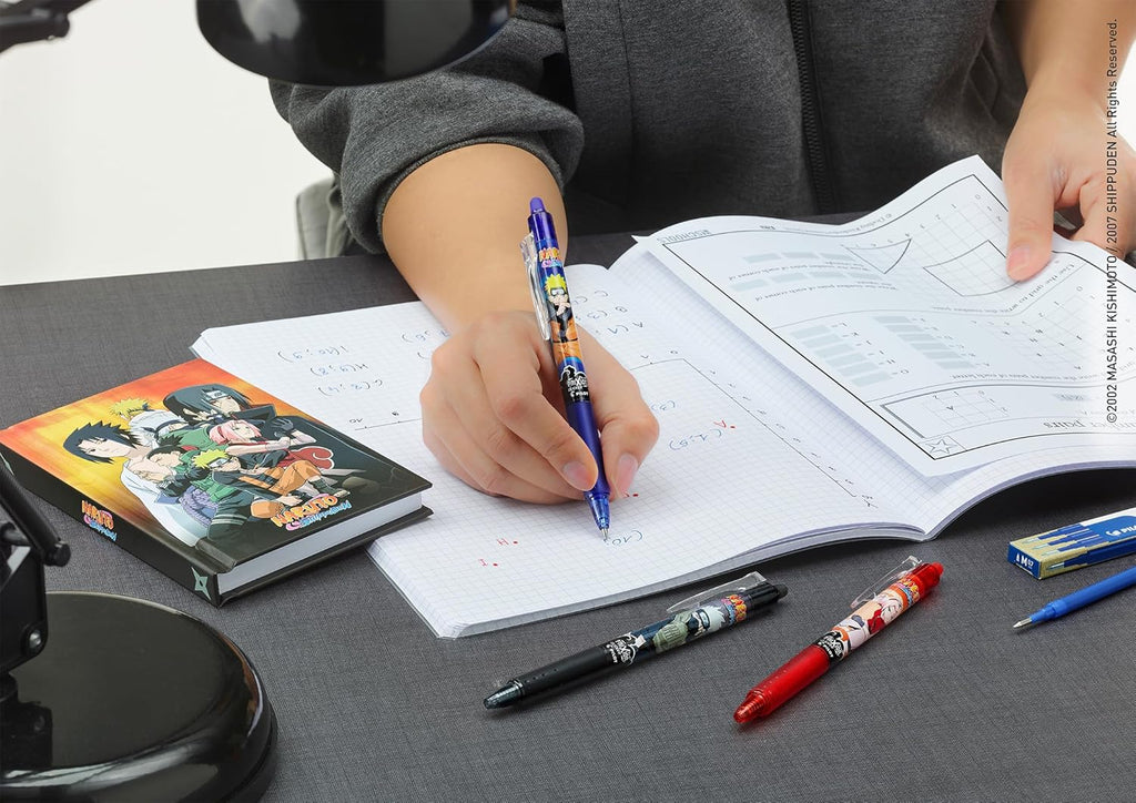 Sfera Frixion Clicker Blu cancellabile Pilot 0.7mm Naruto