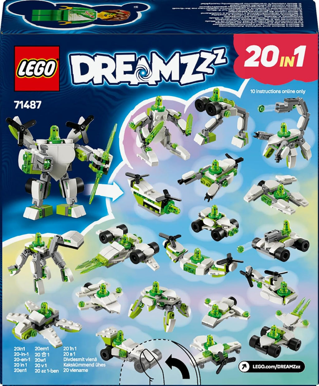 Lego Dreamzzz 71487 Le avventure del robot e del veicolo di Z-Blob