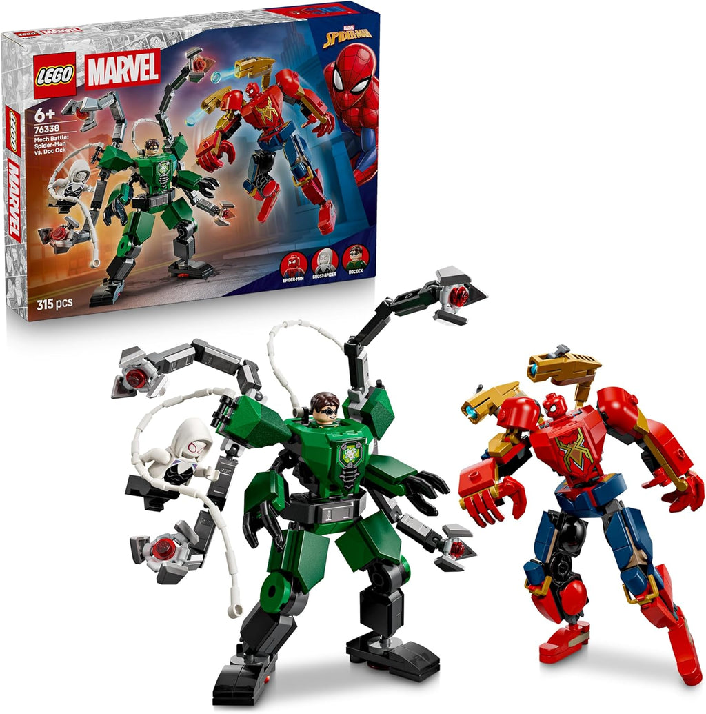 Lego Super Heroes Marvel 76338 Battaglia Mech: Spiderman vs Doc C