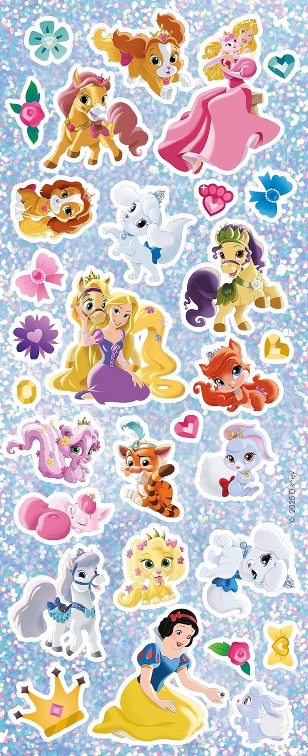 Disney princess e cuccioli reali. Bubble stickers. Storia e giochi. Ediz. illustrata. Con Adesivi