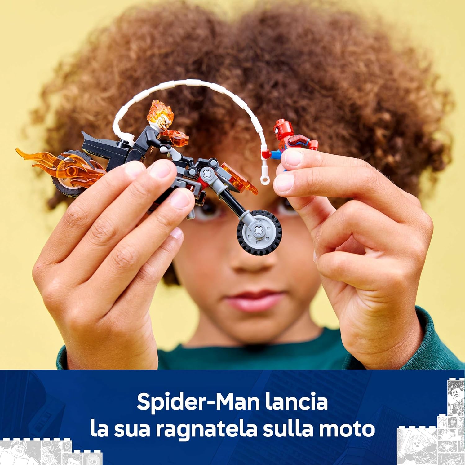 Lego Marvel 76335 Spider-Man vs. Ghost Rider in Motocicletta