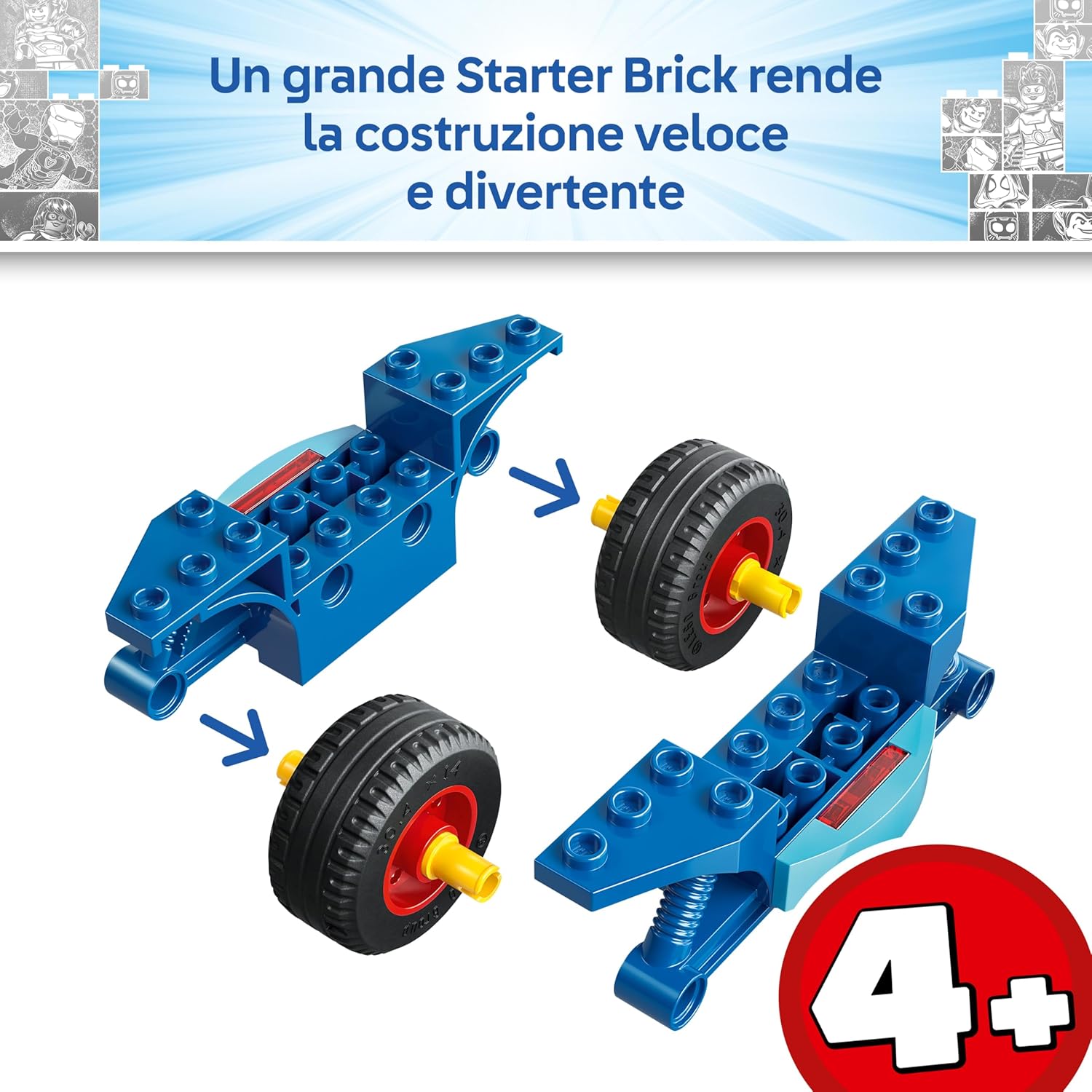 Lego Marvel 11206 Spidey sulla moto contro Rhino