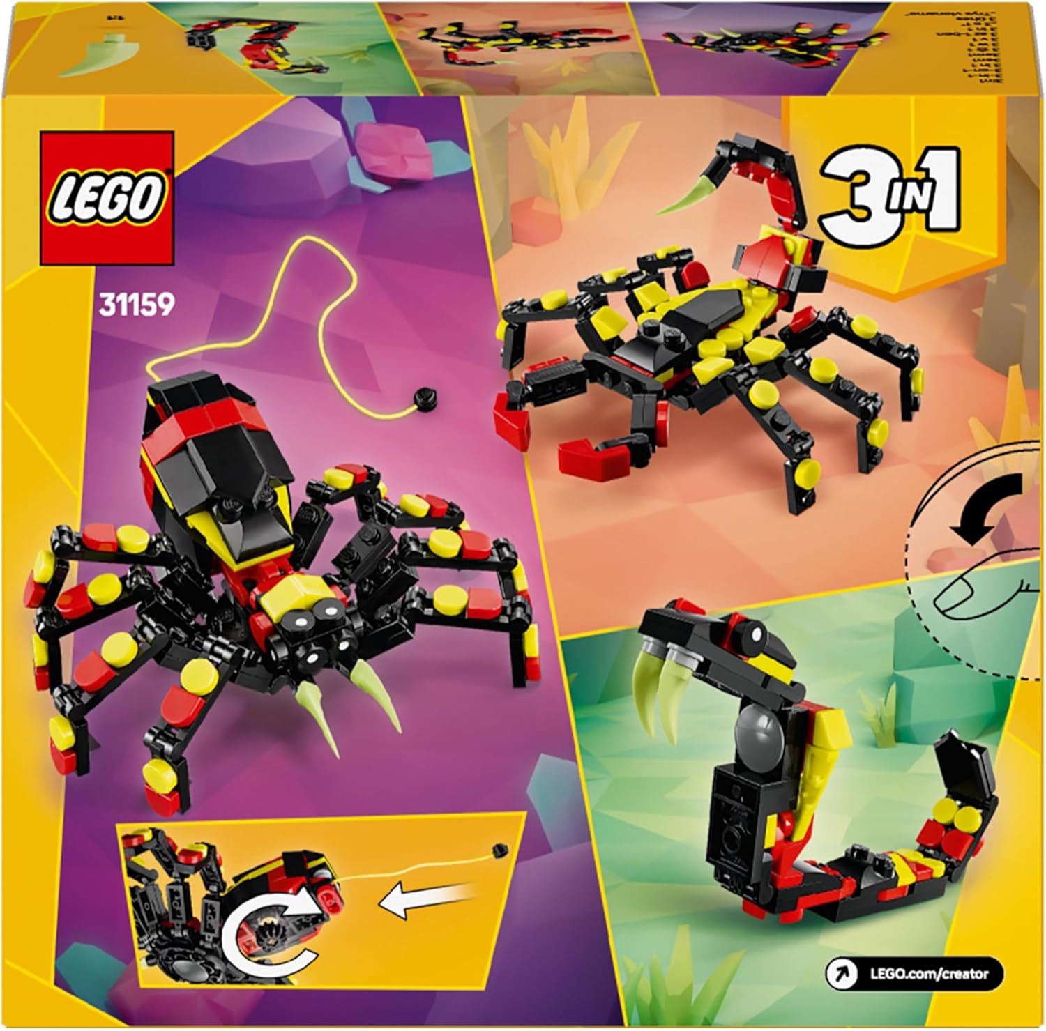 Lego Creator 31159 ragno trasformabile