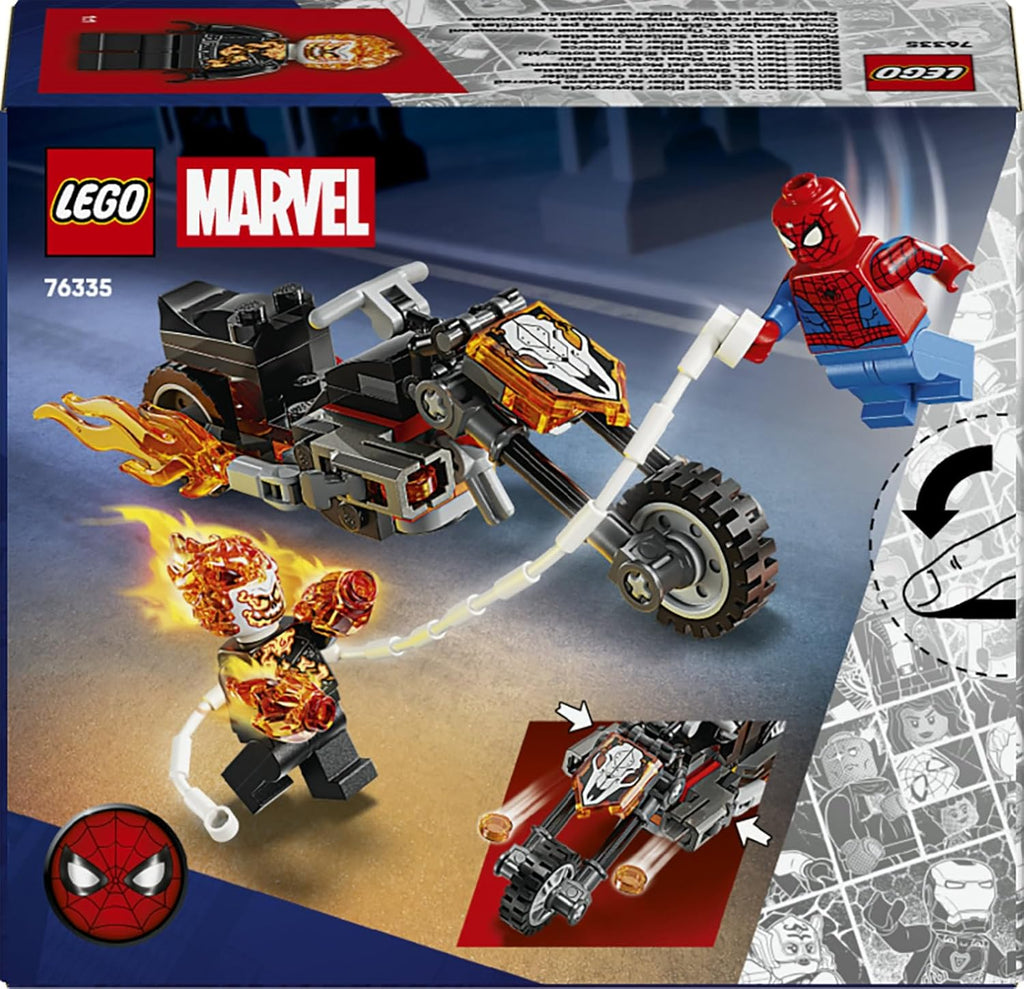 Lego Marvel 76335 Spider-Man vs. Ghost Rider in Motocicletta