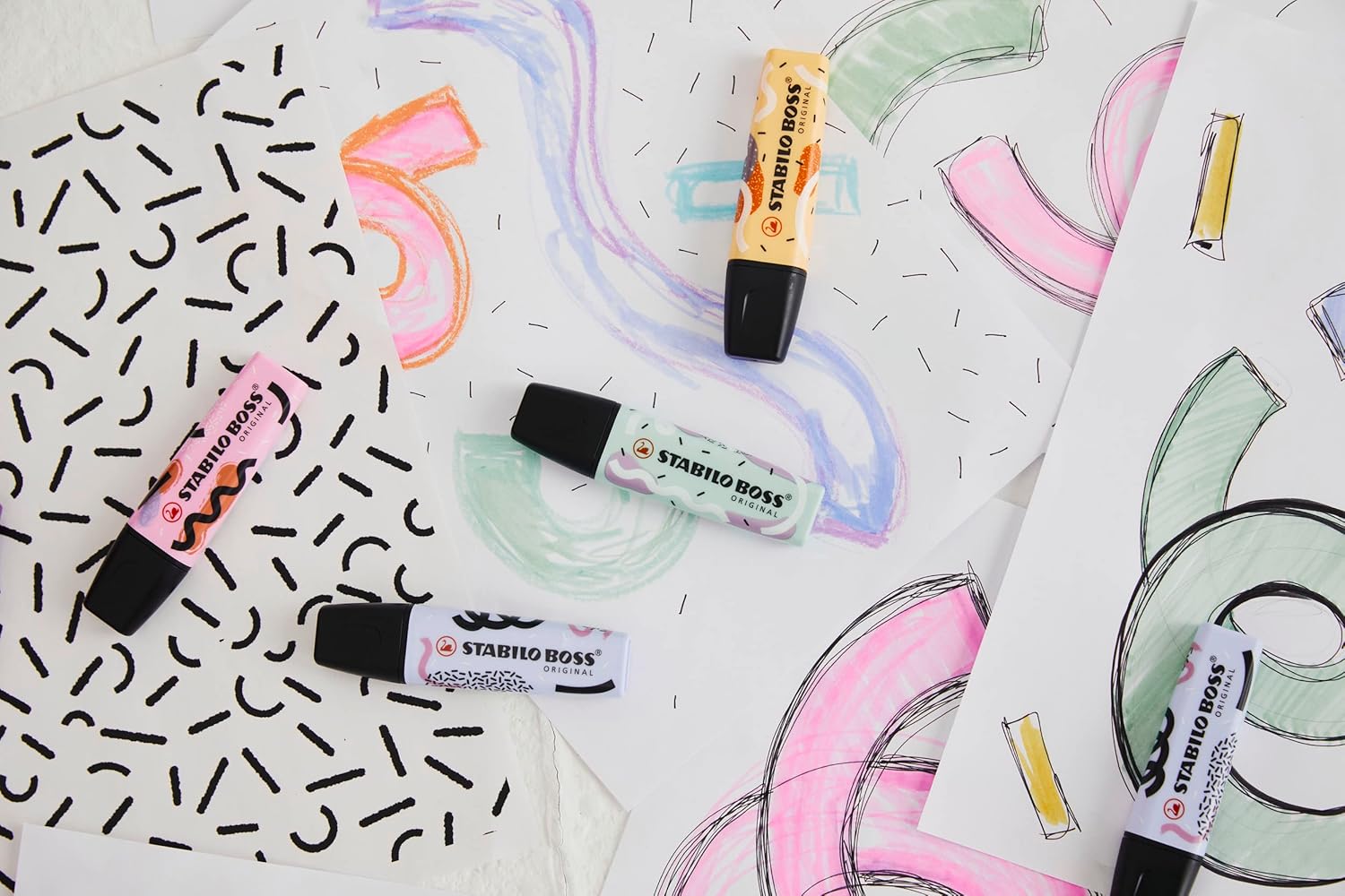 Set evidenziatori Carneval edition 4pz Stabilo Boss