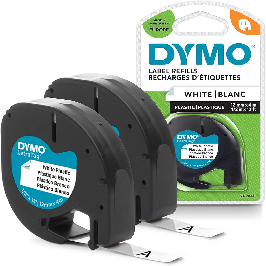 Nastro per etichette Bianco Plastica Dymo Letratag