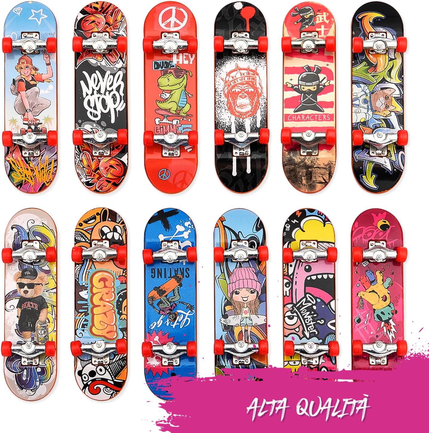 Mini Skateboard da Dita 9,5 x 2,6 cm Magicat