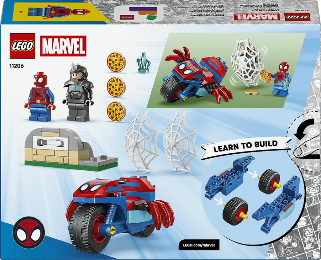 Lego Marvel 11206 Spidey sulla moto contro Rhino