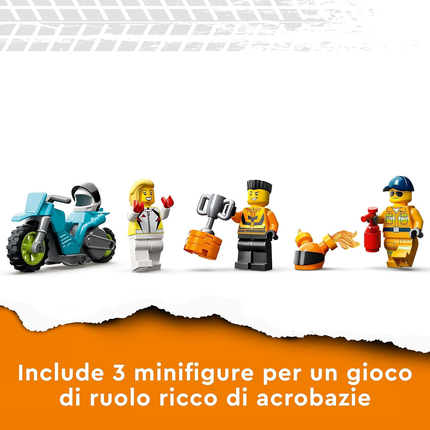 Lego City 60357 Stunt Truck: sfida dell'anello di fuoco