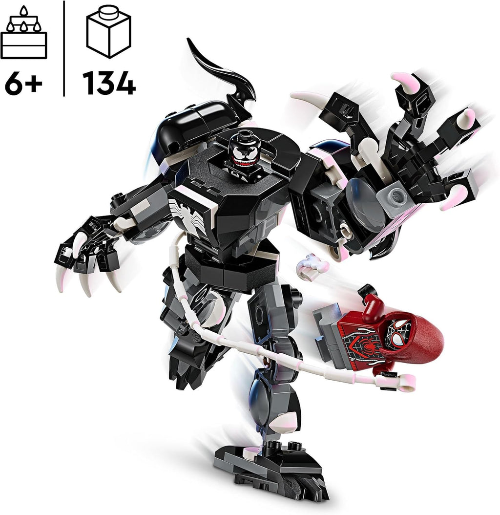 Lego Marvel 76276 mech Venom contro Miles Morales