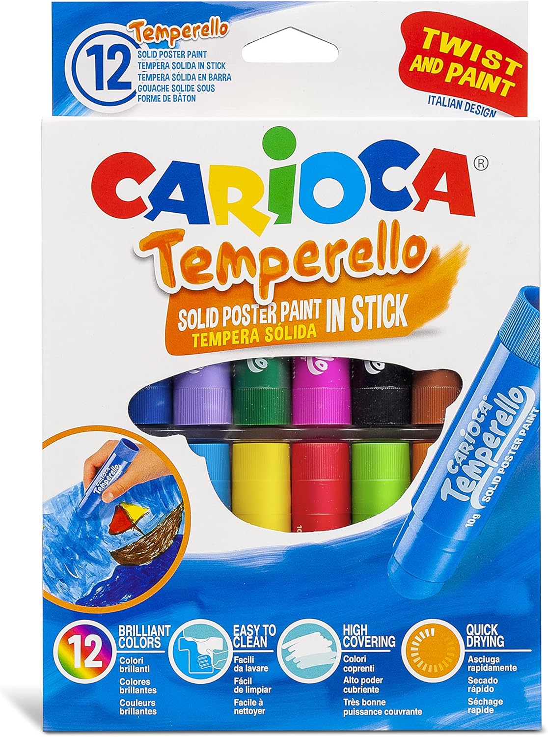Tempere Stick temperelli 12pz Carioca