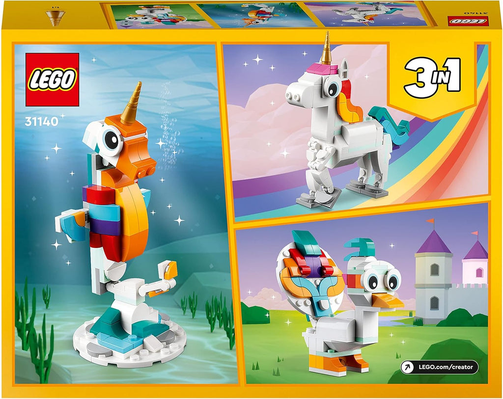 Lego Creator 31140 unicorno magico con arcobaleno