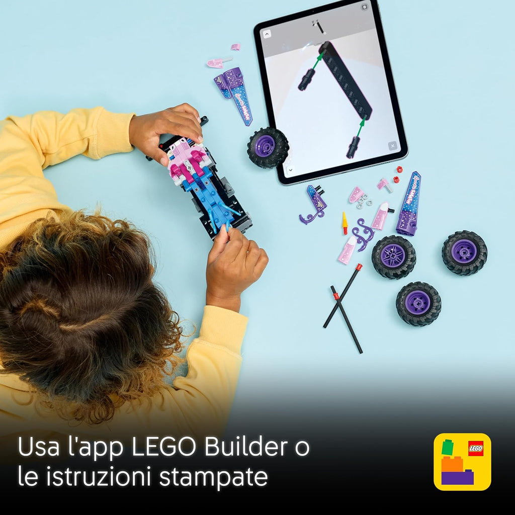 Lego Technic 42220 Monster Jam Sparkle Smash a retrocarica