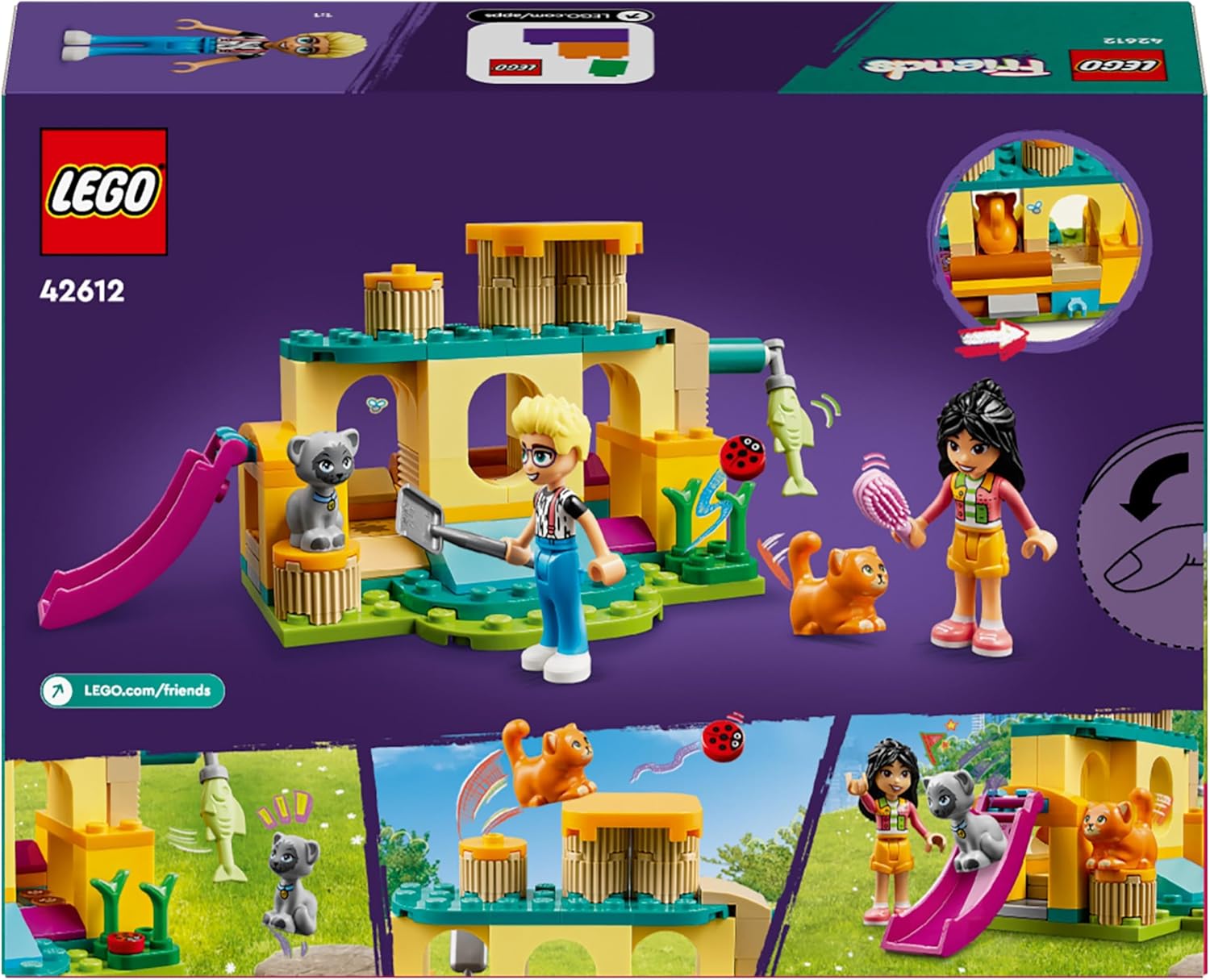 Lego Friends 42612 avventure nel parco giochi dei gatti
