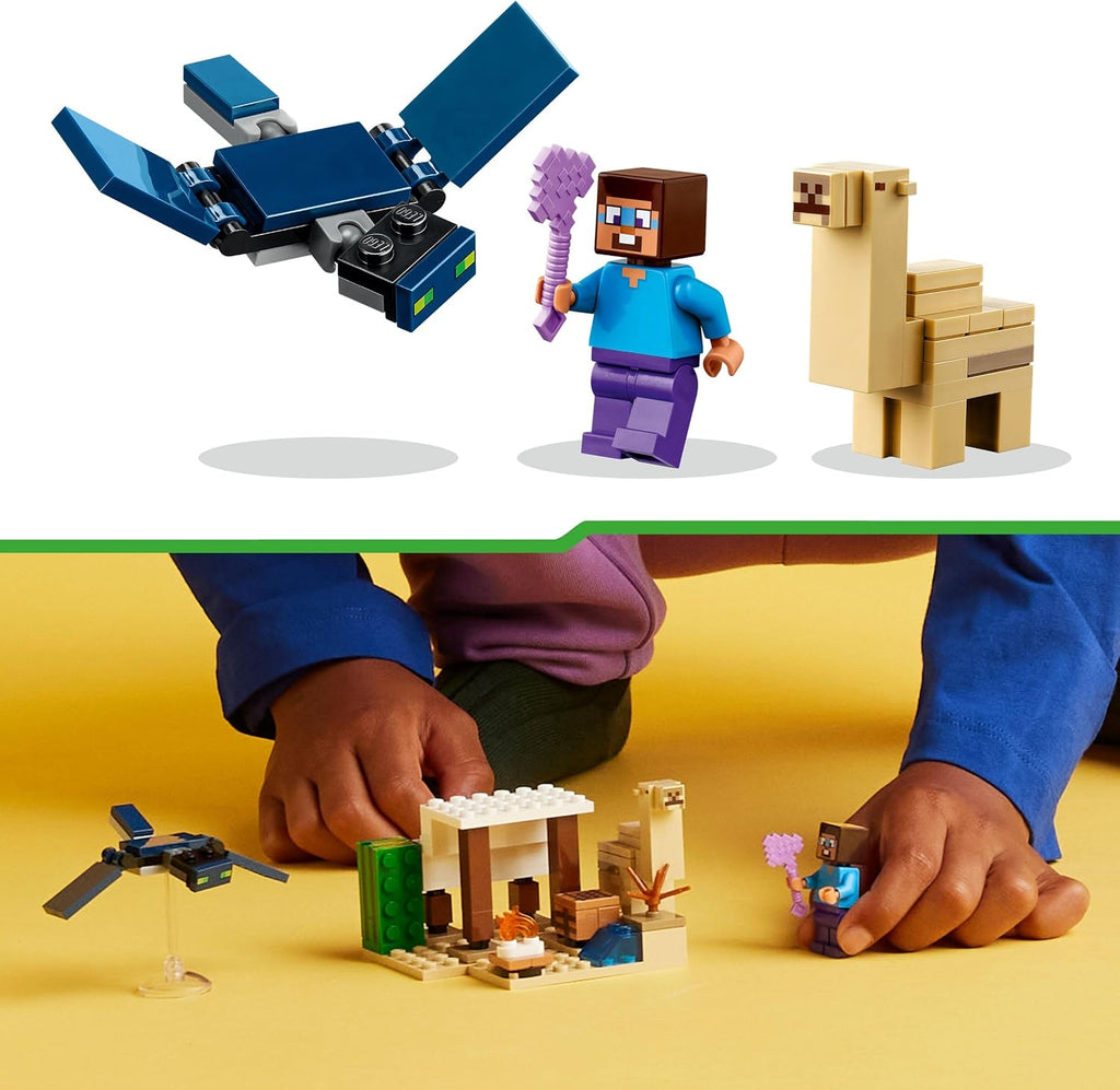 Lego Minecraft 21251 Spedizione di Steve nel deserto