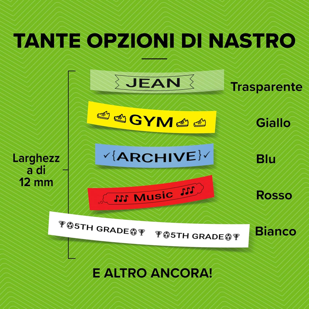 Nastro per etichette Bianco Plastica Dymo Letratag