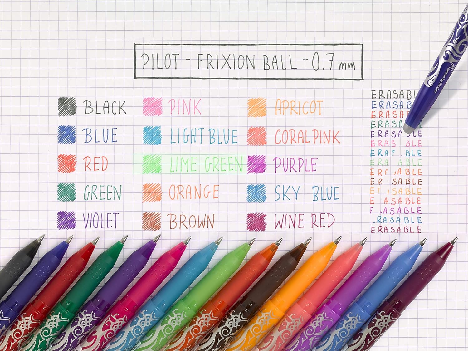 Refill Frixion 6pz Blu cancellabile Pilot