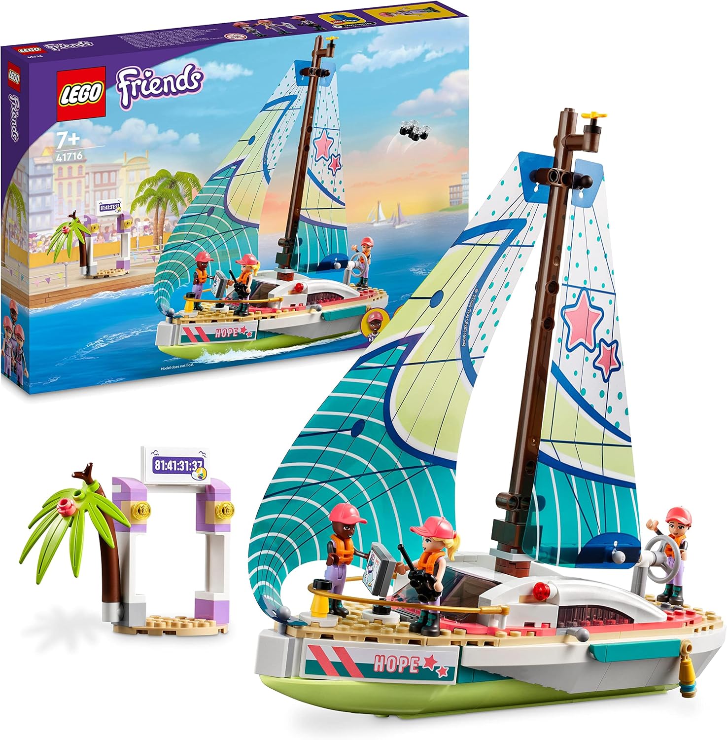 Lego Friends 41716 L'avventura in barca a vela di Stephanie