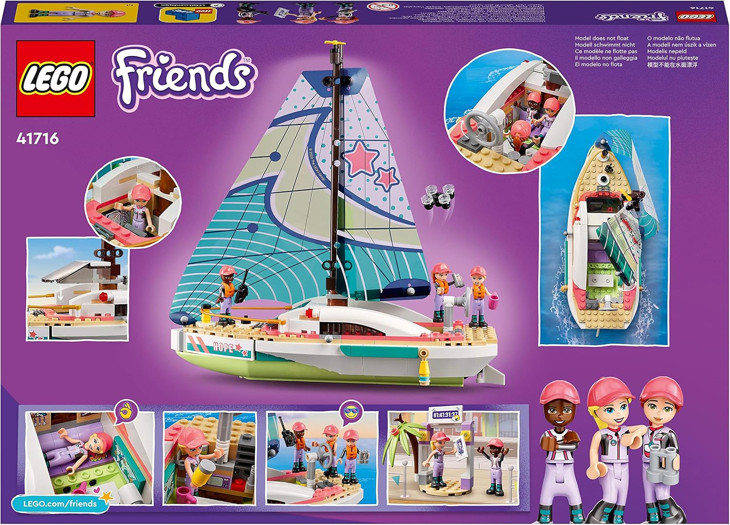 Lego Friends 41716 L'avventura in barca a vela di Stephanie