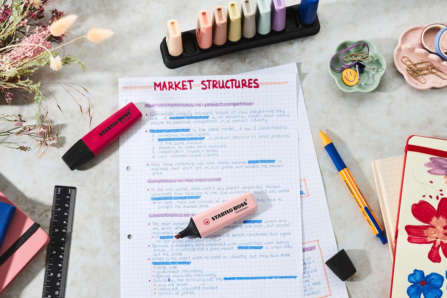 Astuccio 4pz nature colors Stabilo Boss Original