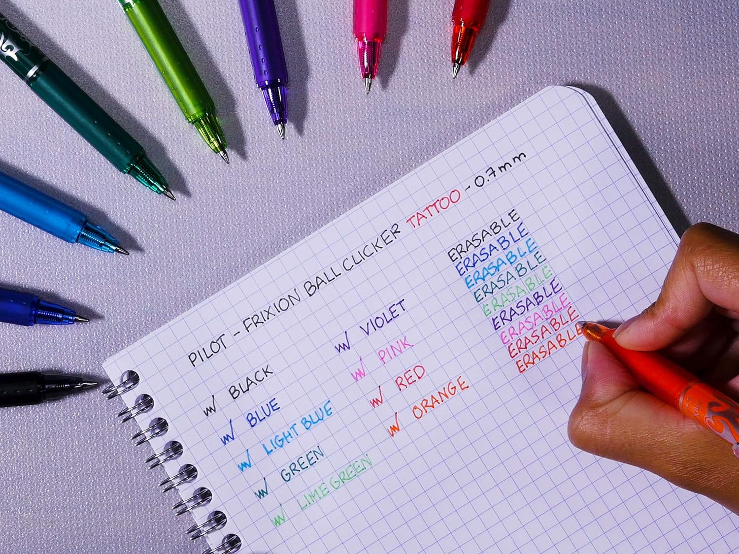 Sfera Frixion Clicker Blu cancellabile Pilot 0.7mm