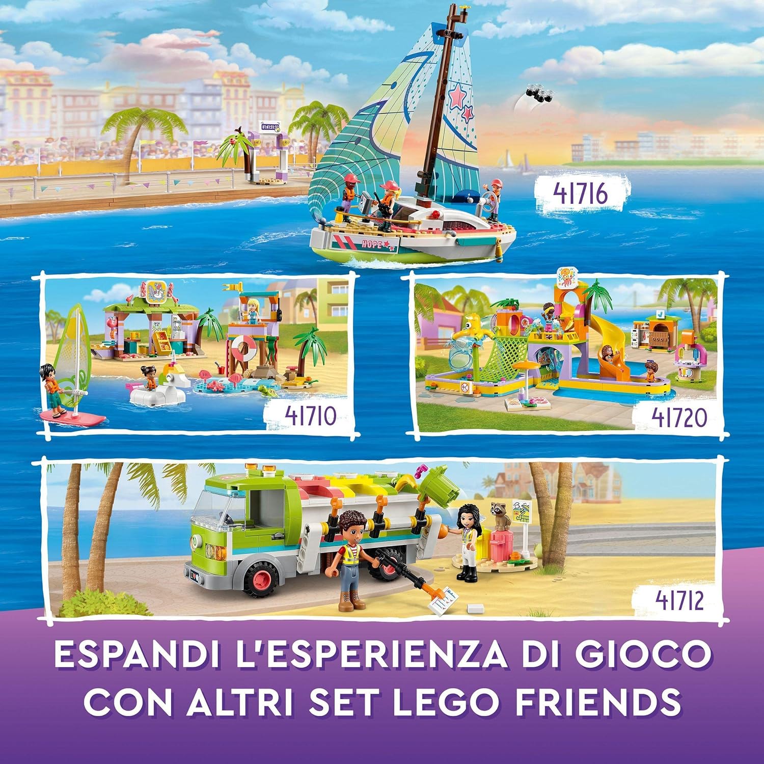 Lego Friends 41716 L'avventura in barca a vela di Stephanie