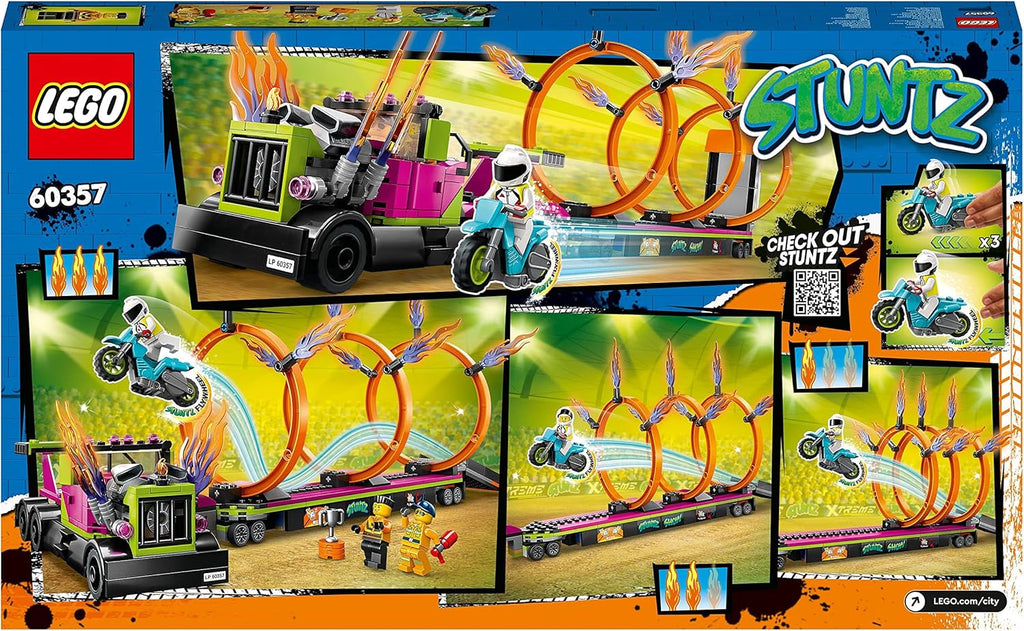 Lego City 60357 Stunt Truck: sfida dell'anello di fuoco
