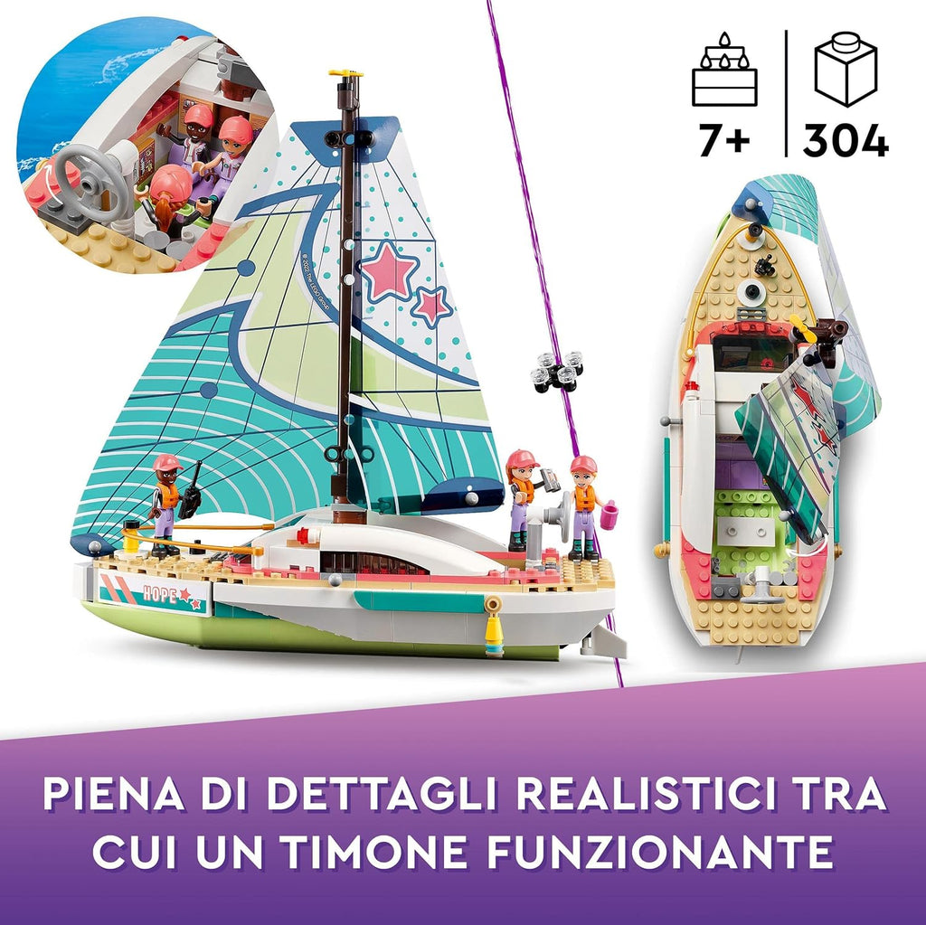 Lego Friends 41716 L'avventura in barca a vela di Stephanie