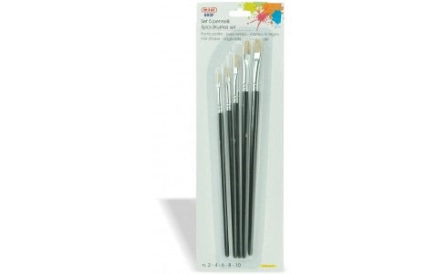 Set Pennelli Punta Piatta 5pz Wiler