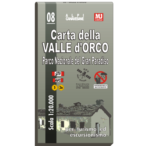 Cartina 08 Valle dell'Orco MU Edizioni