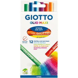 Pastelli Olio Maxi 12pz Giotto