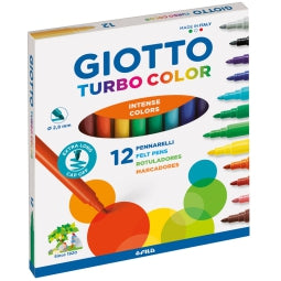 Turbocolor 12pz Pennarelli punta fine Giotto