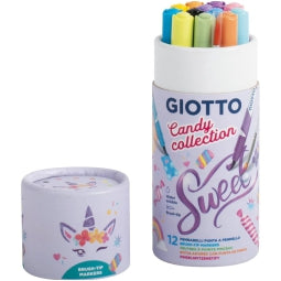 Turbo Soft Brush 12pz Candy collection Giotto