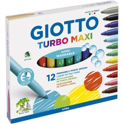 Turbo Maxi 12pz Pennarelli punta grossa Giotto