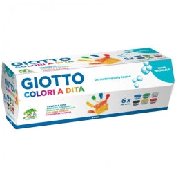 Tempere a Dita 100ml 6 colori Giotto