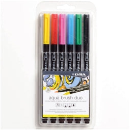 Acqua Brush Duo 6 colori primari acquerellabili