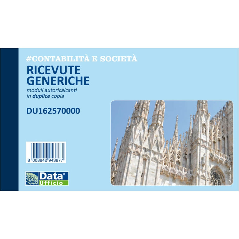 Ricevute Generiche 10x17 duplice copia DataUfficio